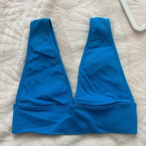 Garage Blue Ribbed Tank Top